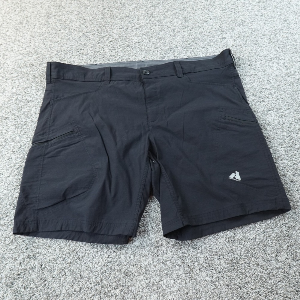 Eddie Bauer Shorts Mens 42 Black First Ascent Outdoor Hiking Stretch Performance